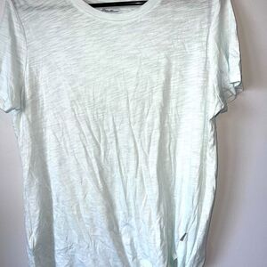 Eddie Bauer White Slub T-Shirt | Casual Comfort | Size L